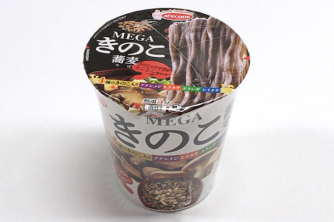 MEGAきのこ蕎麦 食べてみました!きのこをふんだんに利かせた香り豊かな蕎麦!
