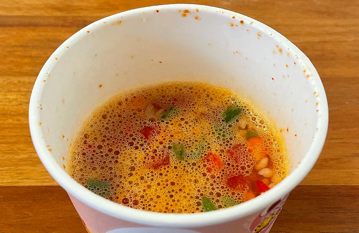 日清オシャーメシ トマトのスープごはん！野菜の旨味にバジルが香る風味豊かな一杯 | きょうも食べてみました。