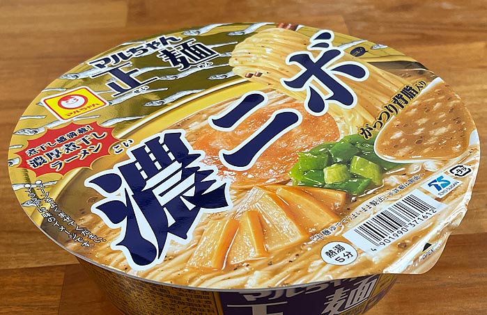 マルちゃん正麺 カップ 濃ニボ パッケージ