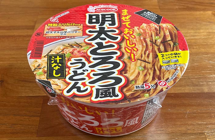 明太とろろ風うどん