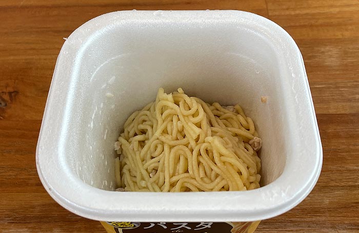 パスタdeモッチッチ カルボナーラ風