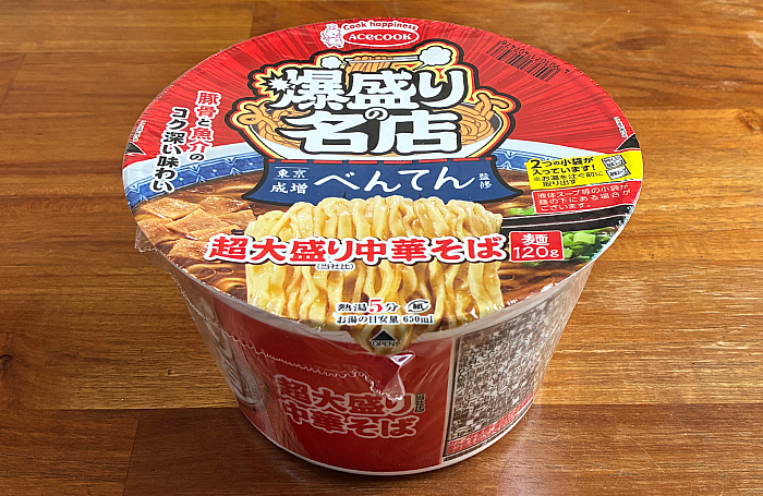 爆盛りの名店 べんてん監修 超大盛り中華そば