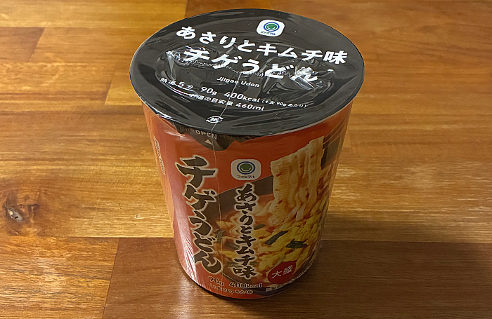 あさりとキムチ味チゲうどん