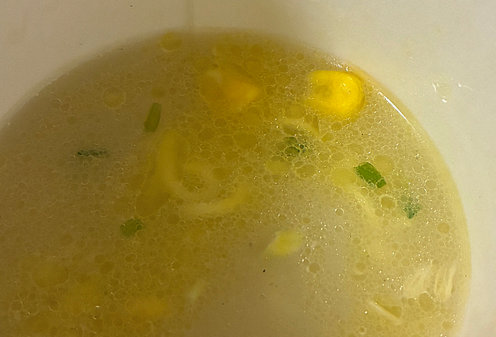 飲み干す一杯 コーン塩バター味ラーメン