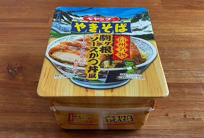 ペヤング 信州名物 駒ヶ根ソースかつ丼風やきそば