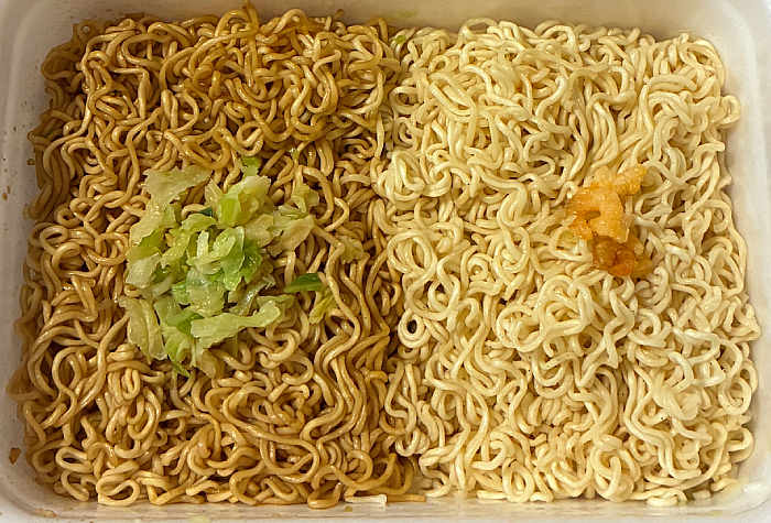 tabete だし麺×ペヤング超大盛やきそばハーフ＆ハーフすっぱゆず