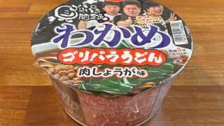 ゴリパラ見聞録 わかめゴリパラうどん 肉しょうが味