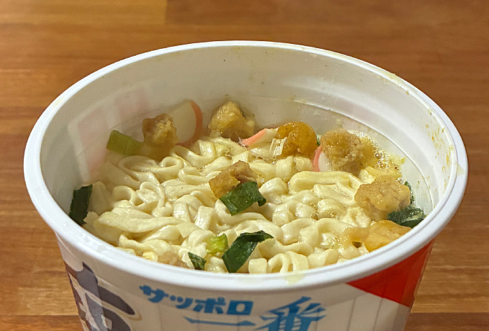 サッポロ一番 塩らーめん まさかのうどん!?