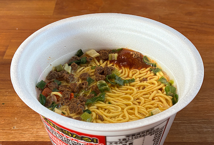 スーパーカップ1.5倍×ROF‐MAO トマトカレー味ラーメン