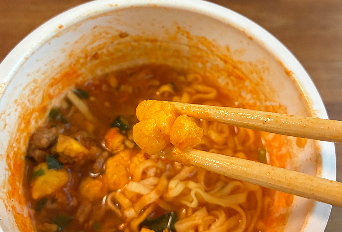 冷しカップヌードル ピリ辛キムチ味