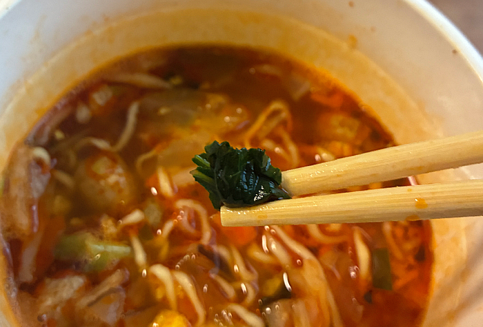 中華三昧 重慶飯店 具だくさん麻辣湯麺
